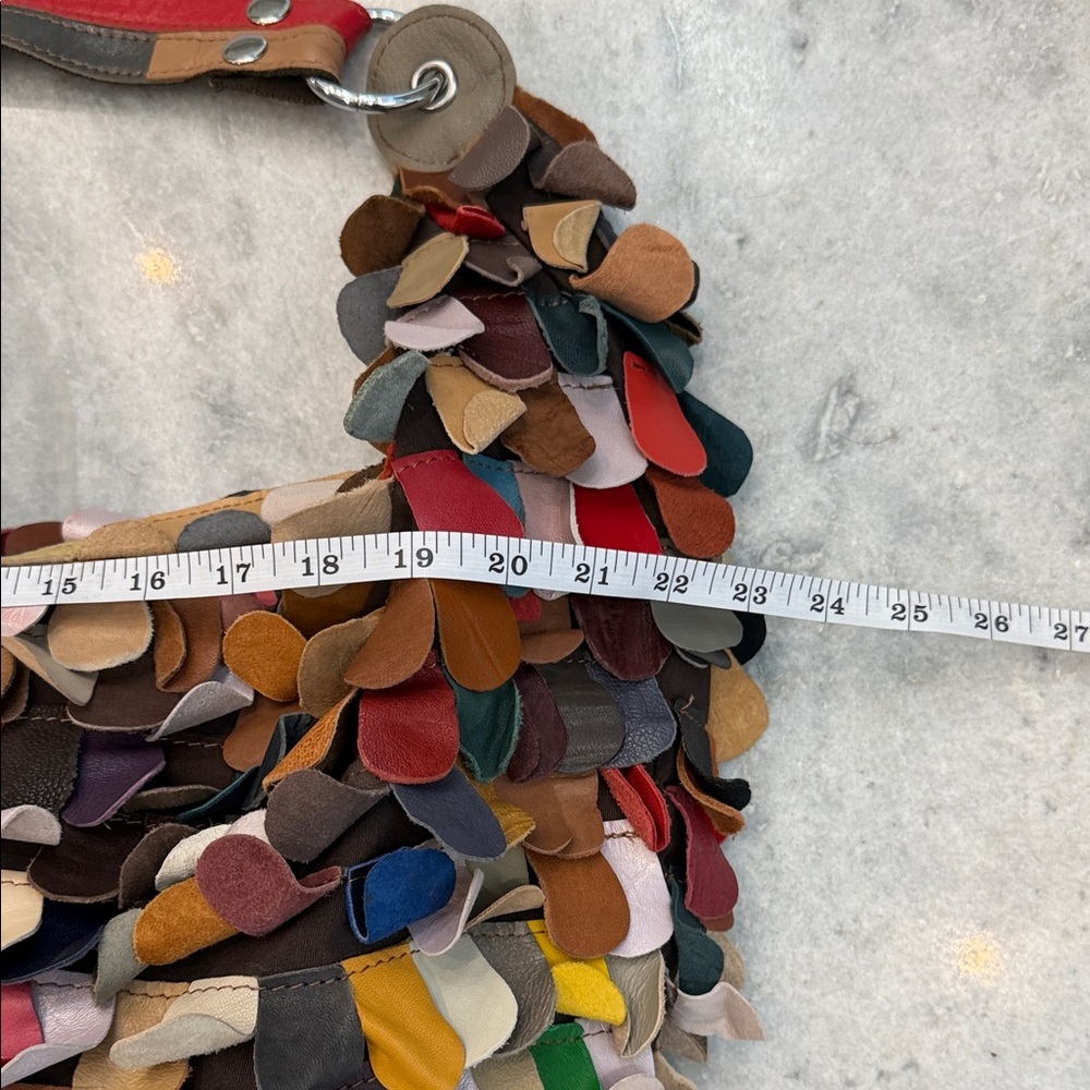 Multicolor Patchwork Hobo Bag - image 6